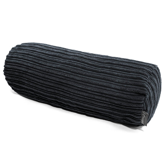 Nackenrolle Kissen 20 x 55cm - Cord Schwarz 01