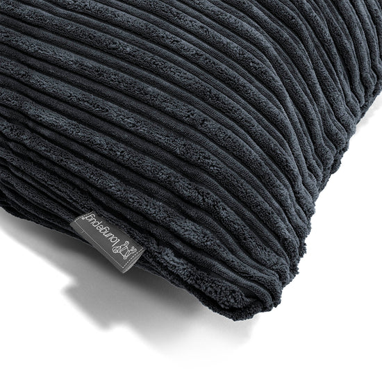 Nackenrolle Kissen 20 x 55cm - Cord Schwarz 03