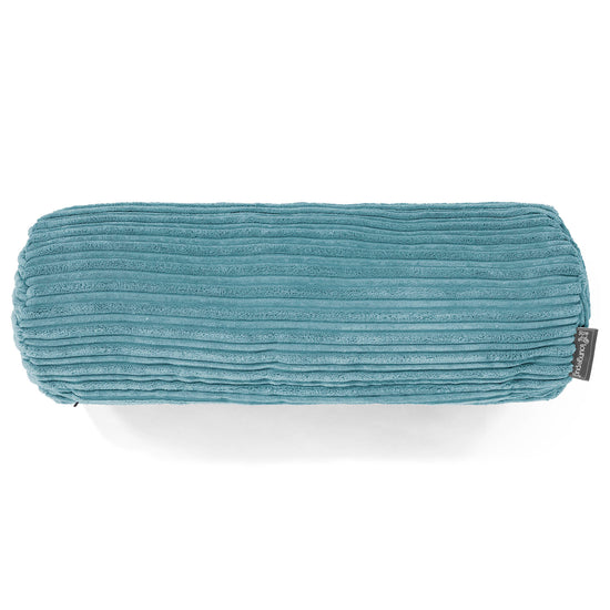 Nackenrolle Kissen 20 x 55cm - Cord Türkis 02