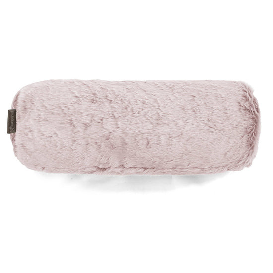Nackenrolle Kissen 20 x 55cm - Kaninchen Kunstfell Pastellrosa 02