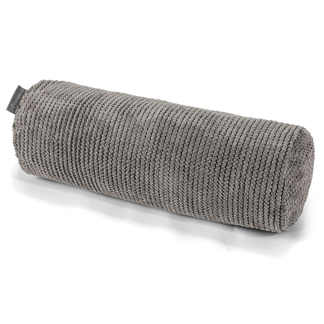 Nackenrolle Kissen 20 x 55cm - Pom-Pom Anthrazit 01