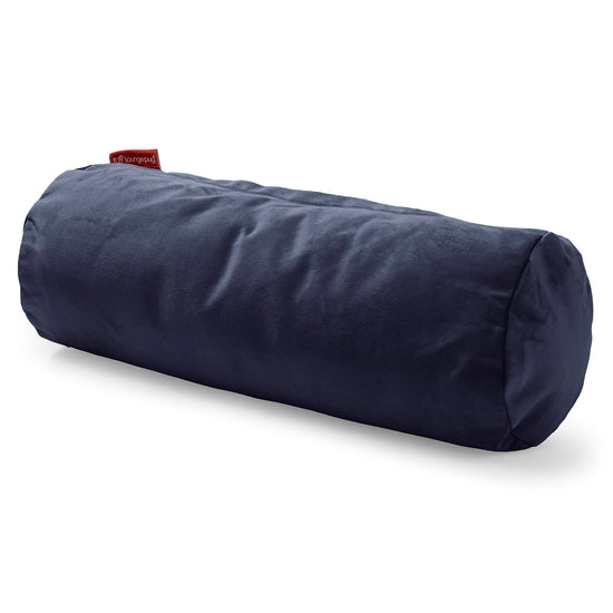 Nackenrolle Dekokissen / Sofakissen 20 x 55cm - Samt Marineblau 01