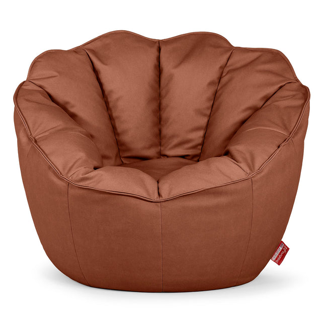 Natalia Sacco Sitzsack Stuhl - Veganes Leder Kastanienbraun 01
