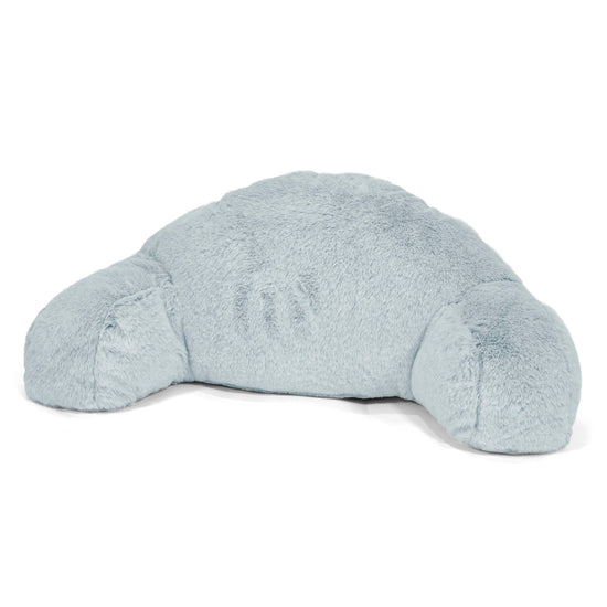 Lesekissen mit Rückenstütze für Kinder - Kaninchen Kunstfell Pastellblau 01