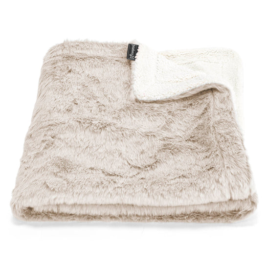 Sherpa-Decke - Kaninchen Kunstfell Goldbraun 01