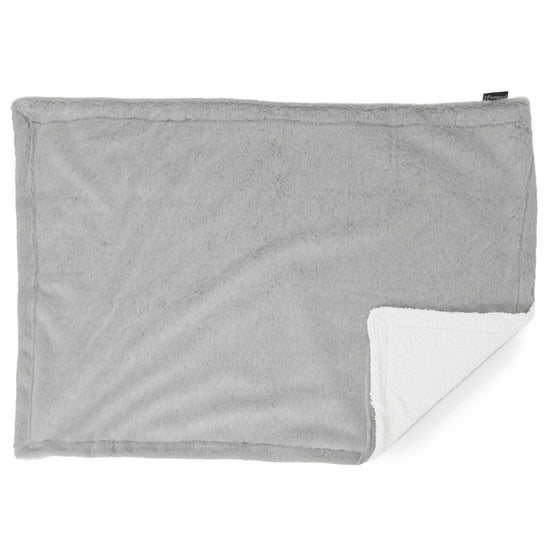 Sherpa-Decke - Kaninchen Kunstfell Hellgrau 03