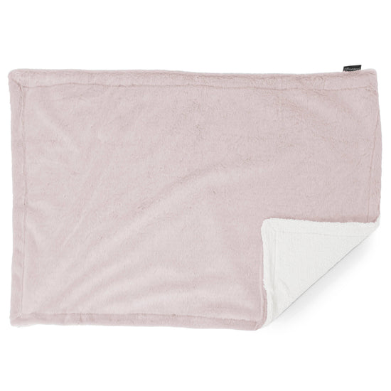 Sherpa-Decke - Kaninchen Kunstfell Pastellrosa 03