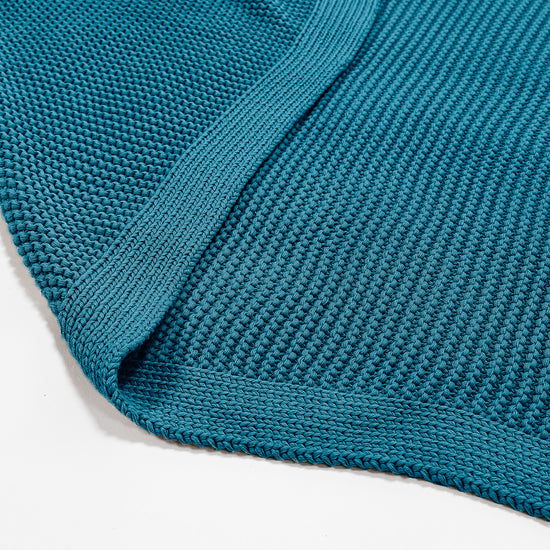 Kuscheldecke / Tagesdecke - 100% Baumwoll Ellos Türkis 02