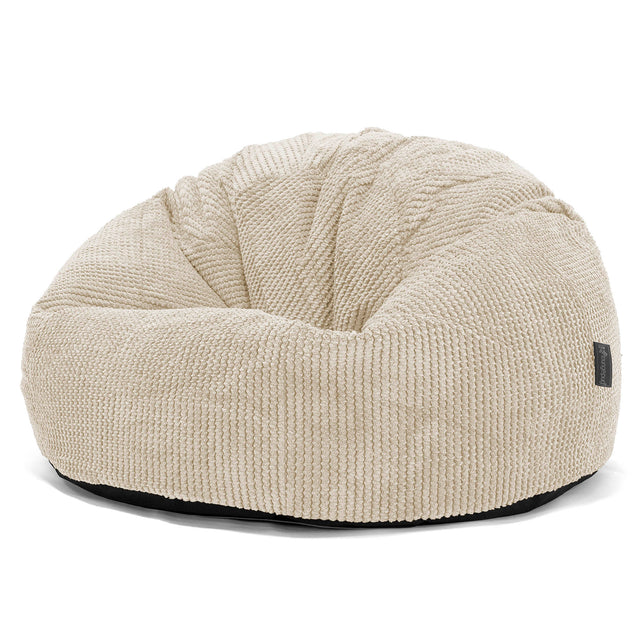 Klassischer Sitzsack Sessel - Pom-Pom Creme 01