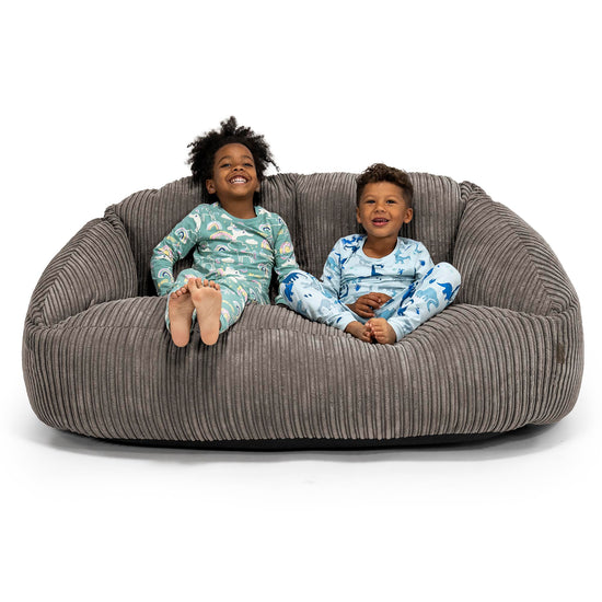 Riesen Bubble Kinder Sofa 3-14 Jahre - Cord Schiefergrau 01