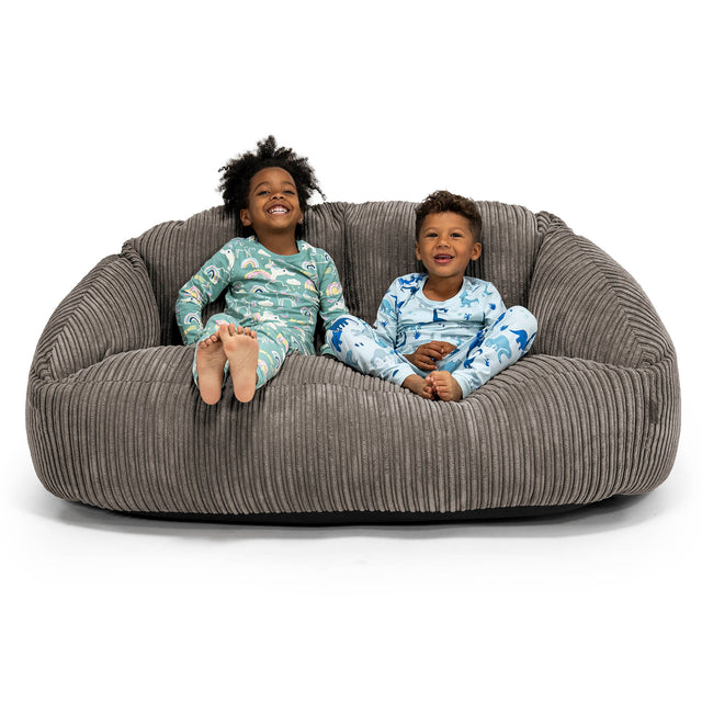 Riesen Bubble Kinder Sofa 3-14 Jahre - Cord Schiefergrau 01