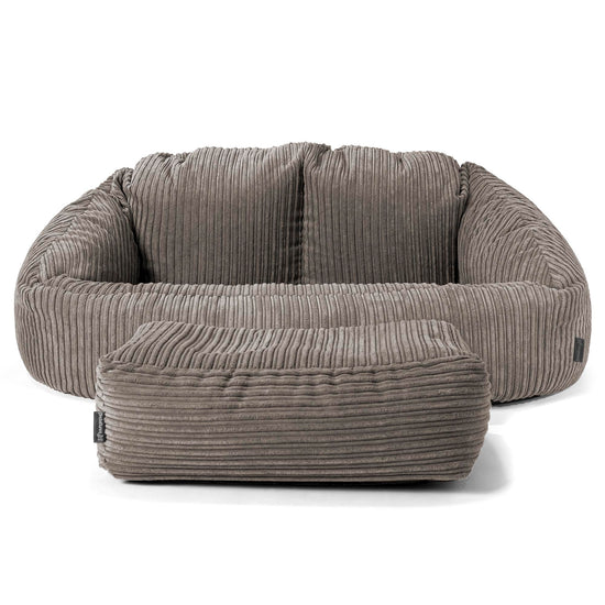 Riesen Bubble Kinder Sofa 3-14 Jahre - Cord Schiefergrau 02