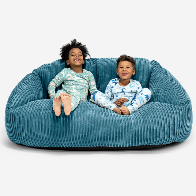 Riesen Bubble Kinder Sofa 3-14 Jahre - Cord Türkis 01