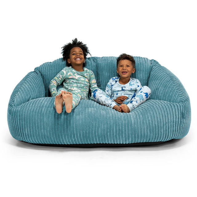 Riesen Bubble Kinder Sofa 3-14 Jahre - Cord Türkis 01