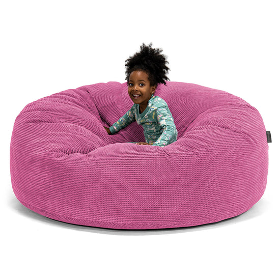 Riesen Familiengröße Kinder Sitzsack 3-14 Jahre - Pom-Pom Pink 01