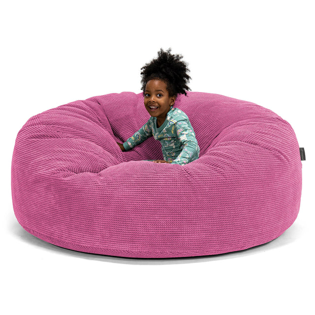 Riesen Familiengröße Kinder Sitzsack 3-14 Jahre - Pom-Pom Pink 01