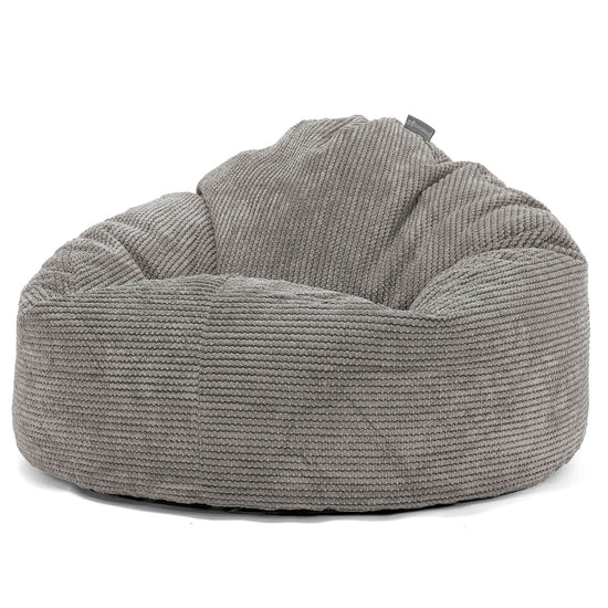 Riesen Kuschel Sitzsack für Kinder 3-8 Jahre - Waffle Cord Anthrazit 02