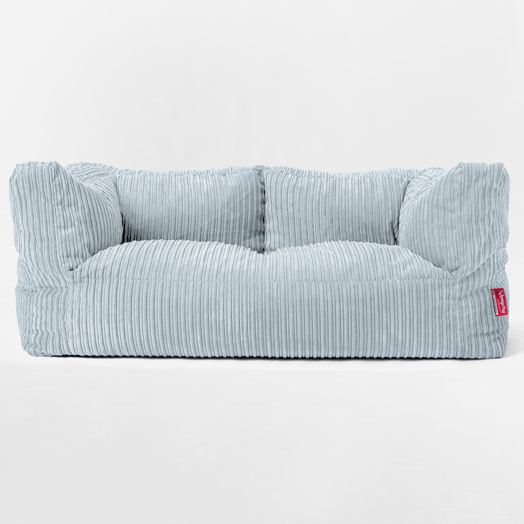 Riesen Albert Kinder Sitzsack Sofa 3-14 Jahre - Cord Baby Blau 03