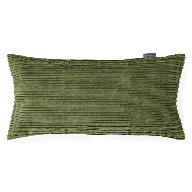 Riesen Kissenbezug 40 x 80cm - Cord Nadelwaldgrün 01