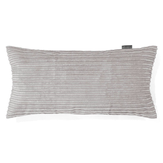Riesen Kissenbezug 40 x 80cm - Cord Silber 01