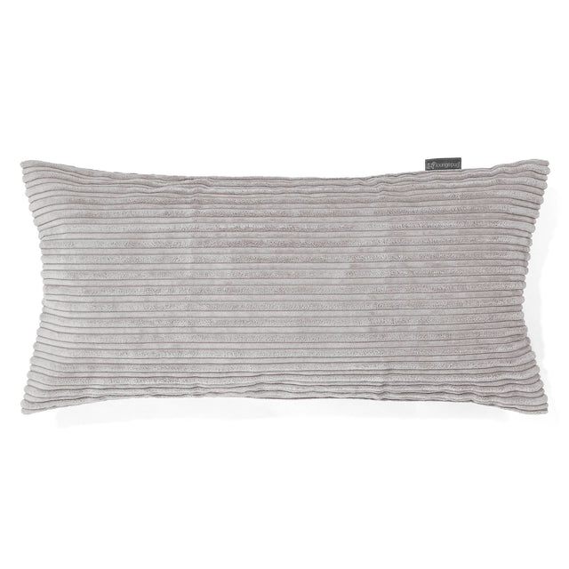 Riesen Kissenbezug 40 x 80cm - Cord Silber 01