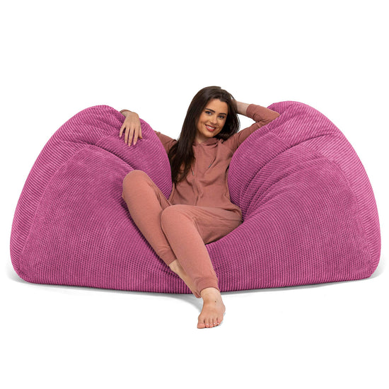Riesen Sitzsack Couch - Pom-Pom Pink 03