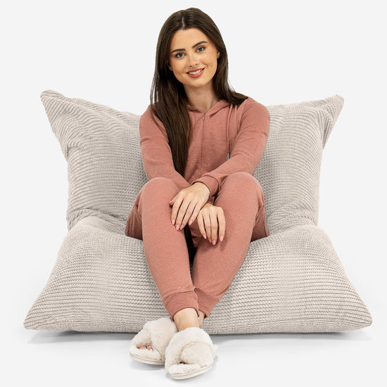 Sitzsack XXL - Pom-Pom Creme 02