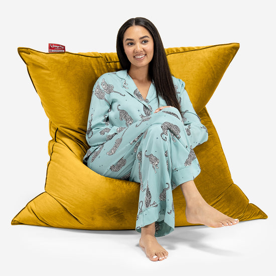 Sitzsack XXL - Samt Gold 01