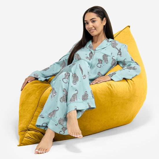 Sitzsack XXL - Samt Gold 04