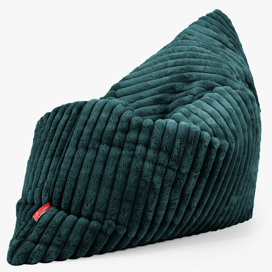 Sitzsack XXL - Ultra Plüsch Cord Blaugrün 02