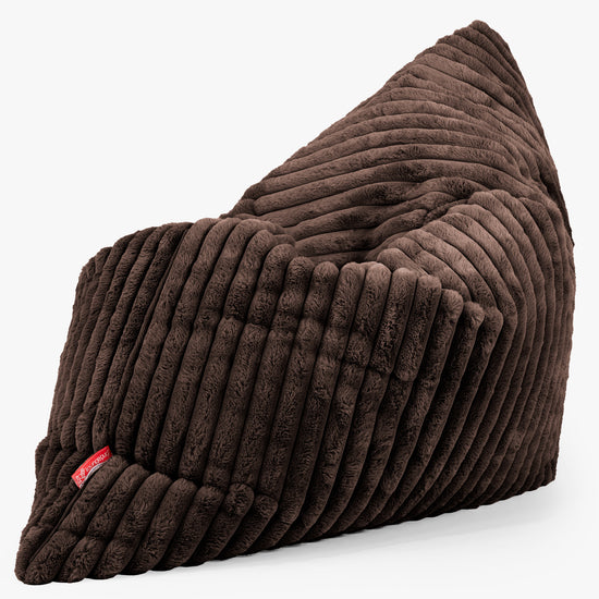 Sitzsack XXL - Ultra Plüsch Cord Nussbraun 02