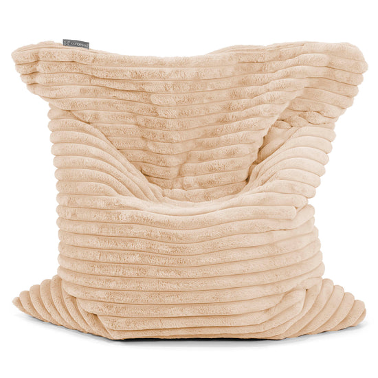 Sitzsack XXL - Ultra Plüsch Cord Pfirsich 01