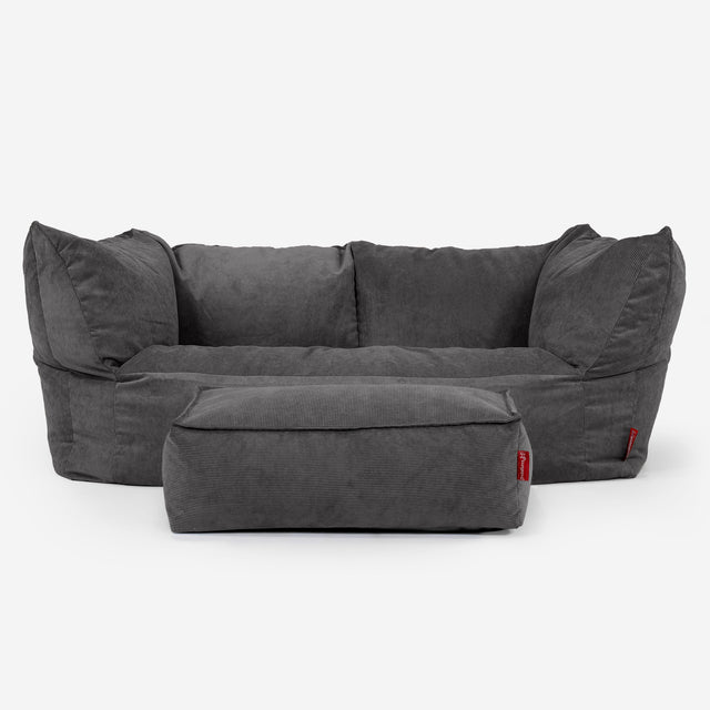 Ruben Sitzsack Sofa - Feincord Anthrazit 02