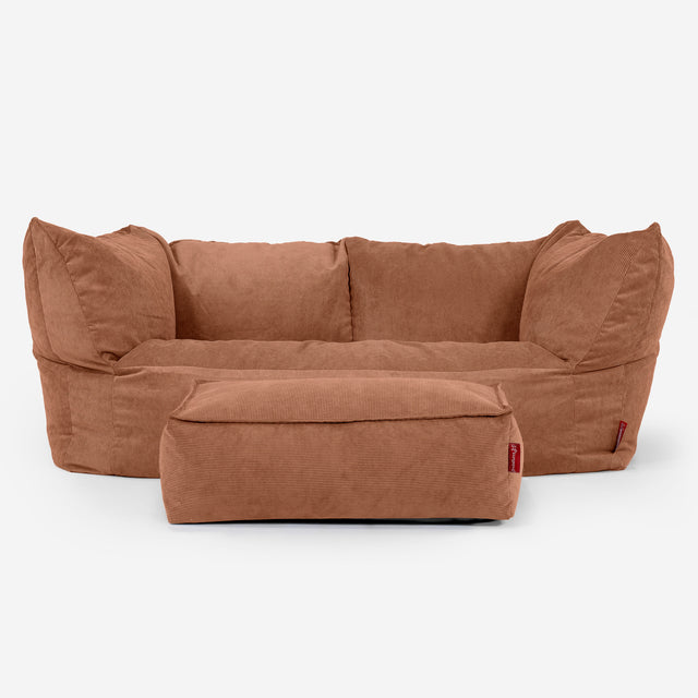 Ruben Sitzsack Sofa - Feincord Bernsteinfarbe 02
