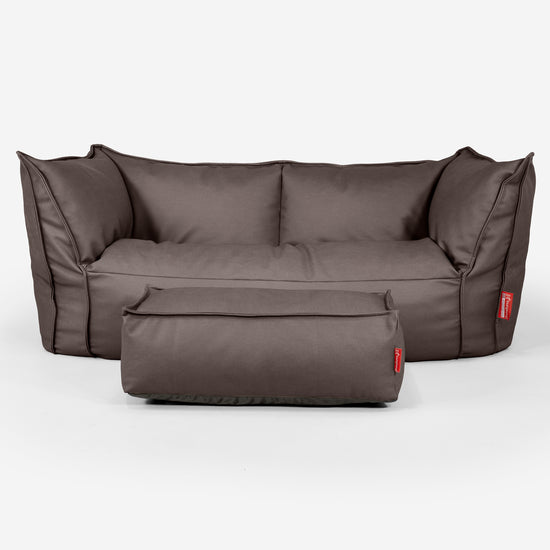 Ruben Sitzsack Sofa - Veganes Leder Schoko 02