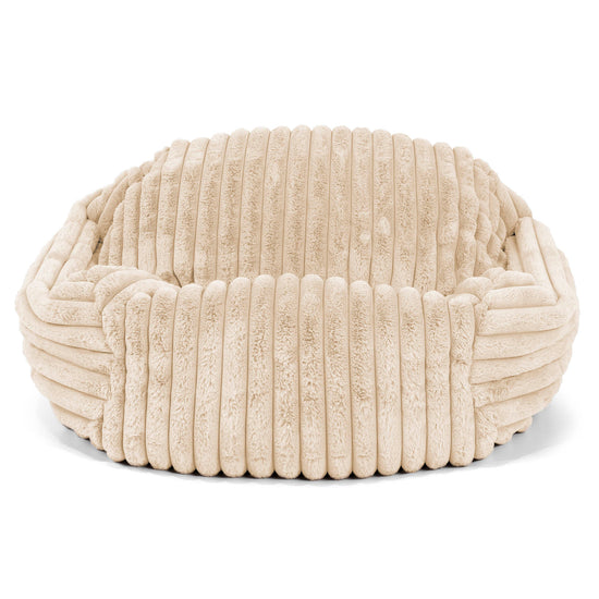 Sabine Sitzsack Sessel - Ultra Plüsch Cord Creme 01