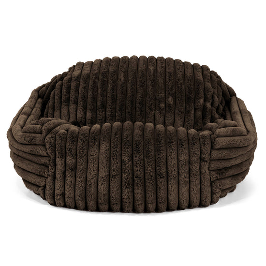 Sabine Sitzsack Sessel - Ultra Plüsch Cord Nussbraun 01