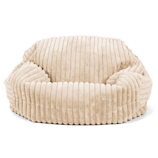 Sabine Sitzsack Sofa - Ultra Plüsch Cord Creme 01