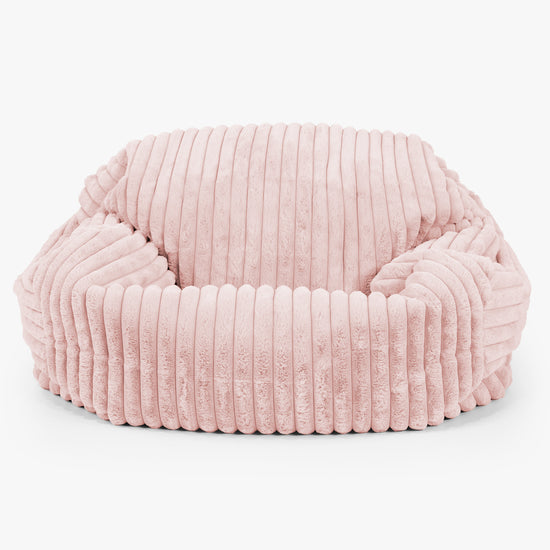 Sabine Sitzsack Sofa - Ultra Plüsch Cord Pastellrosa 01