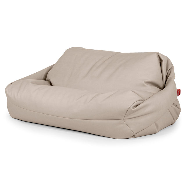 Sabine Sitzsack Sofa - Veganes Leder Elfenbein 01