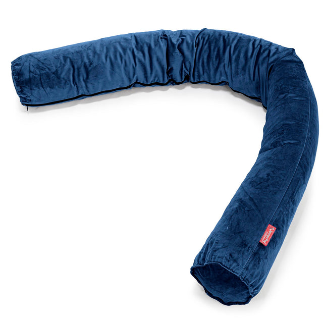 Seitenschläferkissen XXL - Samt Marineblau 01