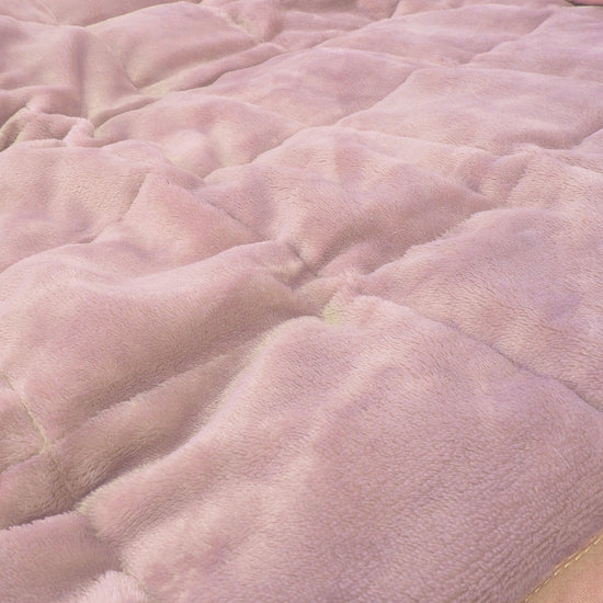 Gewichtsdecke für Erwachsene - Flanell-Fleece Blassrosa 04
