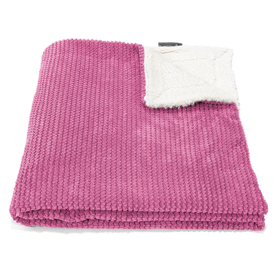 Sherpa-Decke - Pom-Pom Pink 01
