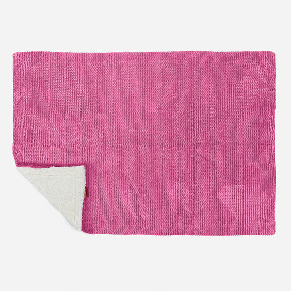Sherpa-Decke - Pom-Pom Pink 02