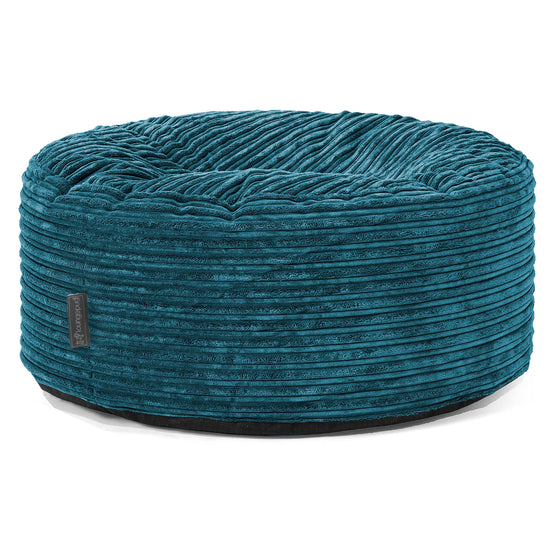 Sitzhocker Pouf - Cord Blaugrün 01