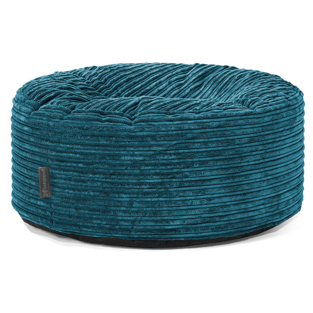 Sitzhocker Pouf - Cord Blaugrün 01