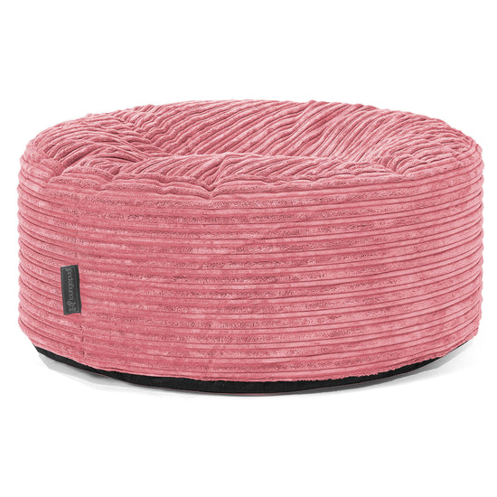 Sitzhocker Pouf - Cord Koralle 01