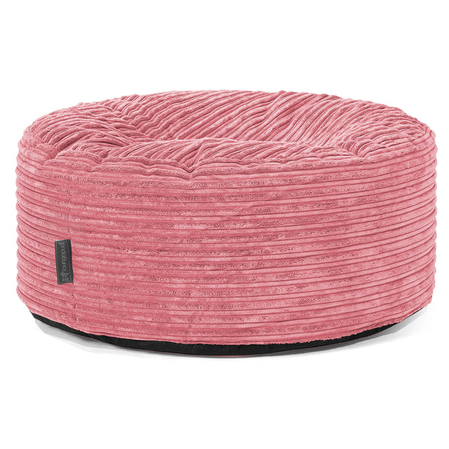 Sitzhocker Pouf - Cord Koralle 01
