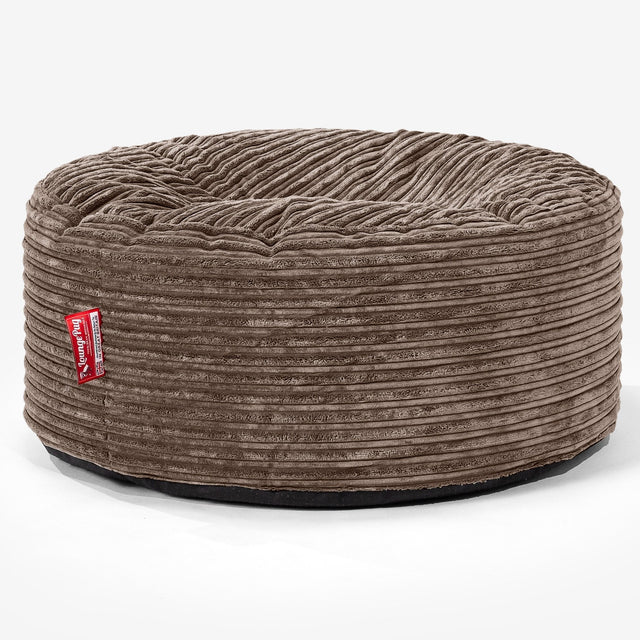 Sitzhocker Pouf - Cord Mocca 01