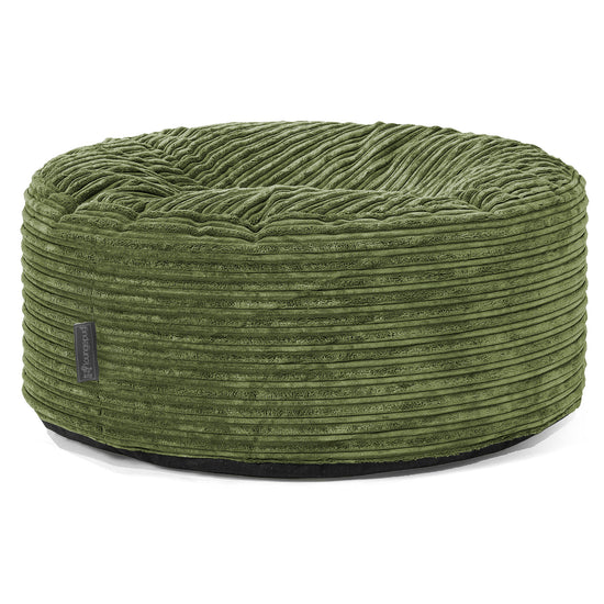 Sitzhocker Pouf - Cord Nadelwaldgrün 01